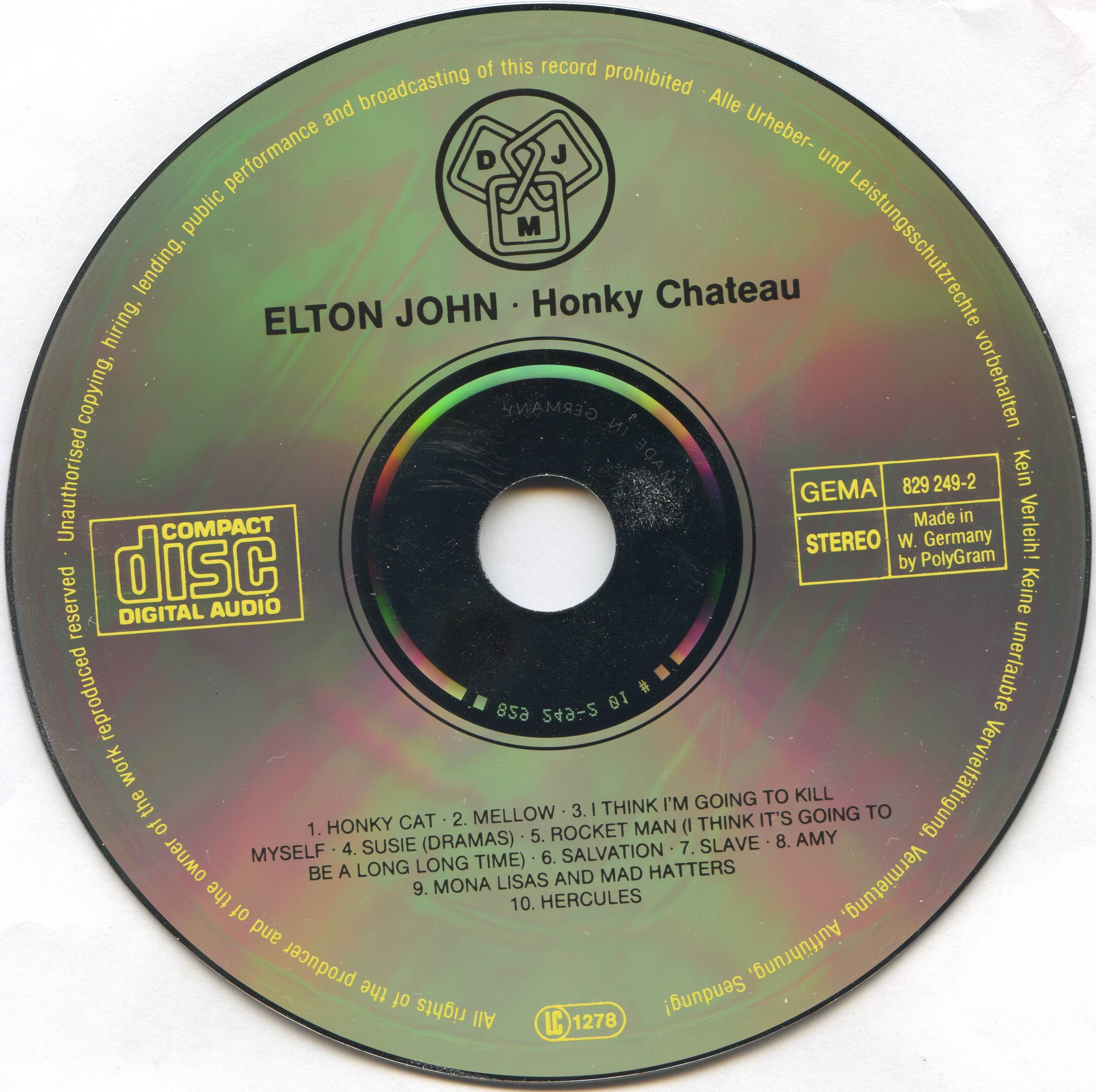 Elton John Honky Chateau : CD DE